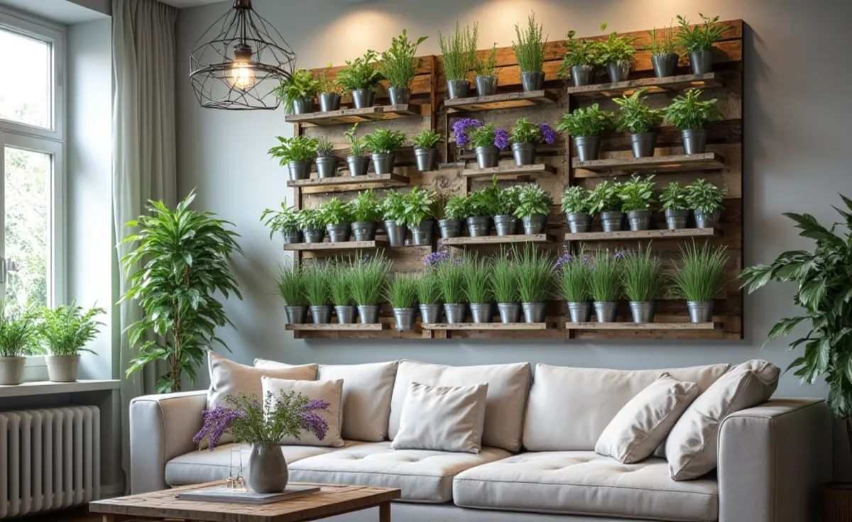 Jardim Vertical DIY de Ervas Medicinais