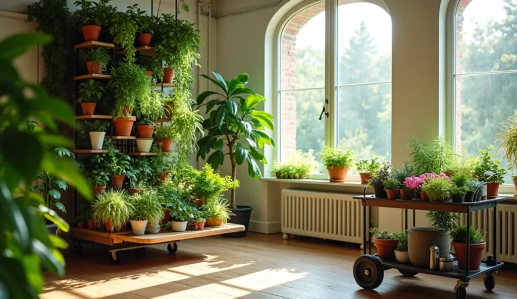 troca de plantas
