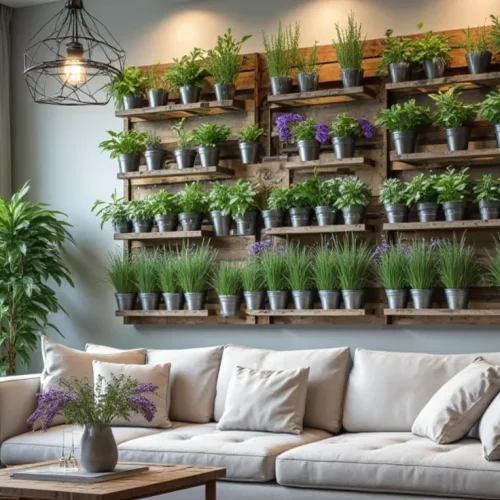 Jardim Vertical DIY de Ervas Medicinais